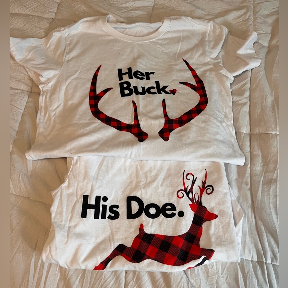 Couples Christmas Pajama Shirts